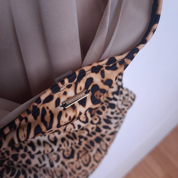 Victoria's Secret One Piece Bathing Suit Womens Medium Leopard Animal Print - Picture 7 of 8